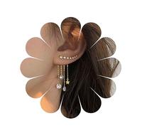 Yheakne Boho Star Ear Jacket Orecchini Oro Cz Star Ear Climber Orecchini Cristallo Catena Nappa Orecchini Cristallo Orecchio Cingolato Lungo Orecchini Gioielli Per Donne E Ragazze Regali (oro)