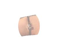 Yheakne Bracciale in pelle a strati Boho Bracciale con ancora in cordino nero Bracciale con cordino in cera regolabile Bracciale da marinaio con catena a mano Gioielli per donne e ragazze (argento)
