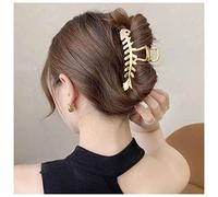 Yheakne Clip per artigli per capelli in metallo vintage con lisca di per capelli a mascella francese Fermaglio per capelli antiscivolo Barrette capelli lega decorativa per regali per donne e ragazze
