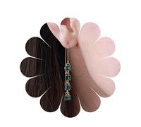 Yheakne Orecchini D'oro Smeraldo Orecchini Di Cristallo Verde Orecchini Vintage Di Cristallo Filo Orecchini Lunghi Tirare Attraverso Orecchini Gioielli Per Le Donne E Le Ragazze