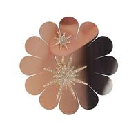 Yheakne Starburst Giacca Orecchini Oro Strass Sole Orecchini Anteriore Posteriore Borchie Orecchini Boho Celeste Orecchini Gioielli Per Donne E Ragazze Regali (oro)