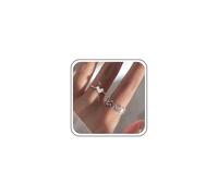 Yheakne Vintage Impilare Amore Cuore Anello D'argento Cuore Dito Anello Vuoto Amore Cuore Anello Nocche Cuore Anelli Doppio Amore Anelli Gioielli Per Le Donne 2pcs