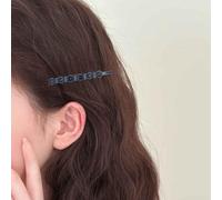 Yheakne Vintage zaffiro cristallo capelli Pin Barrette blu strass Bobby Pins scintillante Cz clip laterale Barrette blu gemma capelli clip Capelli Cappelli Accessori per capelli zaffiro Cappello donne