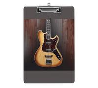 YHEGBFD Appunti Acrilico Chitarra Musicale Stampa Appunti Standard A4 Formato Lettera Clip Board Leggero Clip Board Carino Clip Board Modello Personalizzato
