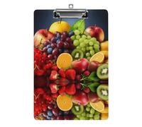 YHEGBFD Appunti Acrilico Frutta Stampa Appunti Standard A4 Formato Lettera Clip Board Leggero Clip Board Carino Clip Board Modello Personalizzato