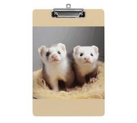 YHEGBFD Appunti Acrilico Furetti Stampa Appunti Standard A4 Formato Lettera Clip Board Leggero Clip Board Carino Clip Board Modello Personalizzato
