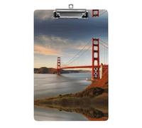 YHEGBFD Appunti Acrilico Golden Gate Bridge Stampa Appunti Standard A4 Formato Lettera Clip Board Leggero Clip Board Carino Clip Board Modello Personalizzato