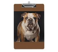 YHEGBFD Appunti Acrilico Inglese-Bulldog Stampa Appunti Standard A4 Formato Lettera Clip Board Leggero Clip Board Carino Clip Board Modello personalizzato