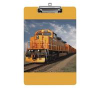 YHEGBFD Appunti Acrilico Treno Merci Stampa Appunti Standard A4 Formato Lettera Clip Board Leggero Clip Board Carino Clip Board Modello Personalizzato