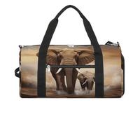 YHEGBFD Borsa da palestra con elefanti e elefantini, borsa da palestra per donne e uomini, borsa da palestra con scomparto per scarpe, borsa da palestra riutilizzabile mini borsa da palestra