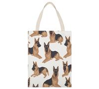 YHEGBFD Borsa di tela di canapa,Borse di totalizzatore stampa pastore tedesco,Borsa a tracolla,Elegante borsa di tela di canapa,Borse di tela riutilizzabili
