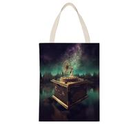 YHEGBFD Borsa di tela di canapa,Dream Music Box Print Tote Bags,Borsa a tracolla,Elegante Canvas Tote Bag,Borse di tela riutilizzabili