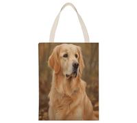 YHEGBFD Borsa di tela di canapa,Golden Retriever Print Tote Bags,Borsa a tracolla,Elegante Canvas Tote Bag,Borse di tela riutilizzabili