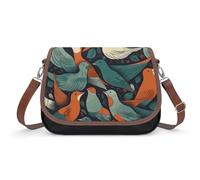 YHEGBFD Borsa in pelle Flock of Birds Borsa a mano in morbida ecopelle borsa a tracolla da donna portafogli e borse in pelle con manico superiore