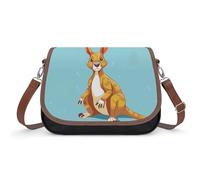 YHEGBFD Borsa in pelle Funny Cartoon Kangaroo Zoo Morbida Ecopelle Borsa a tracolla Portafogli e borse in pelle da donna Borse con manico superiore