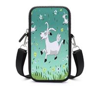 YHEGBFD Borsa per cellulare, borsa per telefono cellulare con capra Frolic, pacchetto per cellulare, portafoglio per cellulare, piccola borsa a tracolla per cellulare, borsa a tracolla per donne