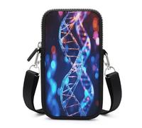YHEGBFD Borsa per cellulare, DNA Genetic Helix, pacchetto per cellulare, portafoglio per cellulare, piccola borsa a tracolla per cellulare, da donna, elica genetica DNA, taglia unica