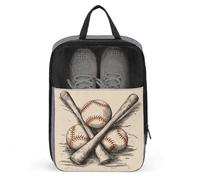 YHEGBFD Borsa per scarpe da viaggio, borsa per scarpe con stampa di pipistrelli e palline, borsa per scarpe con cerniera per esterni, borsa per scarpe da uomo e donna, stile, taglia unica, moderna