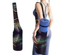 YHEGBFD Borsa portaoggetti per tappetino da yoga, con stampa di carillon da sogno, per allenamenti a casa su tappeto, tappetino da yoga pieghevole, tappetino da yoga pieghevole, borsa per tappetino da