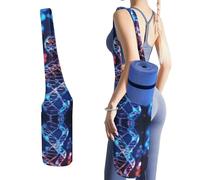 YHEGBFD Borsa portaoggetti per tappetino da yoga, stampa genetica con elica genetica, per allenamenti a casa su tappeto, tappetino da yoga, tappetino da yoga pieghevole, tappetino da yoga per donne e