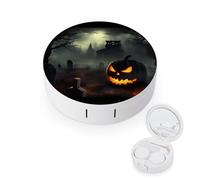 YHEGBFD Caso dello spettacolo,Caso di lenti a contatto di Halloween Horror,Cassa portatile delle lenti a contatto,Scatola di lenti a