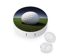 YHEGBFD Caso dello spettacolo,Cassa della lente a contatto della pallina da golf,Cassa portatile delle lenti a contatto,Scatola di lenti a