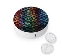 YHEGBFD Caso dello spettacolo,Cassa di lenti a contatto della scala del drago,Cassa portatile delle lenti a contatto,Scatola di lenti