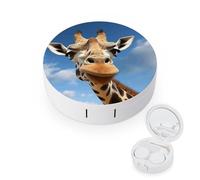 YHEGBFD Caso dello spettacolo,Custodia divertente per lenti a contatto,Custodia per lenti a contatto portatile,Scatola per lenti a contatto con specchio