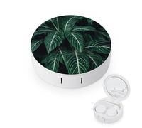 YHEGBFD Caso dello spettacolo,Custodia per lenti a contatto con foglie lunghe,Cassa portatile per lenti a contatto,Scatola per lenti a contatto