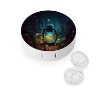 YHEGBFD Caso dello spettacolo,Lucciole e Lanterna caso di lenti a contatto,Cassa portatile delle lenti a contatto,Scatola di lenti a contatto con