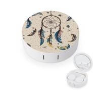 YHEGBFD Custodia per occhiali, acchiappasogni e custodia per lenti a contatto lunari, custodia per lenti a contatto, scatola per lenti a contatto con specchio