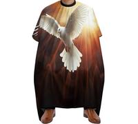 YHEGBFD Grembiule da barbiere, grembiule da parrucchiere Dove Sun Art, bavaglino da barbiere, mantella per taglio capelli, mantella regolabile per parrucchiere unisex