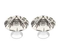 YHEGBFD Manopole rotonde,Manopole per cassettiere con stampa di tende Teepee con fascia per la testa della piuma, maniglia del cassetto, manopole decorative, manopole per armadi con viti