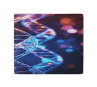 YHEGBFD Portafoglio sottile da uomo, DNA Genetic Helix Print Portafoglio da uomo, portafoglio per carte, portafogli bifold da uomo, stile unico, moderno