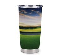 YHEGBFD Tazza da caffè da viaggio, tazza da golf con stampa, tazza da caffè, tazze da caffè a prova di fuoriuscite, tazze da caffè in plastica con coperchi