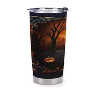 YHEGBFD Tazza di caffè di viaggio, tazza di automobile della stampa del partito di Halloween, tazza di caffè, tazze di caffè della prova di fuoriuscita, tazze di caffè di plastica con i coperchi