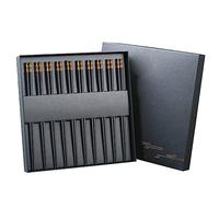 YHEIANJ Bacchette Bacchette riutilizzabili Bacchette riutilizzabili 10 Bacchette con Doppia Testa in Rame Set 23 cm Antiscivolo Possono Essere riutilizzate per Usare Le Bacchette,B 23cm
