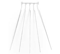 YHEIANJ Espositore per gonne Regolabile a Forma di manichino per Abbigliamento/Vestiti/Indumenti/Cappotti/Vendita al Dettaglio, Supporto Portatile per Abiti in Metallo Nero, Port,One Color 5 Pole