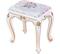 YHEIANJ Sgabello da toeletta con Seduta Imbottita e Gambe in ABS per Uso in Camera da Letto o Pianoforte,Flower Cloth 40 * 29 * 35cm