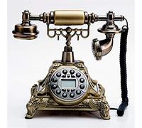 YHEIANJ Statua Splendida Decorazione per la casa, Giardino, Scultura, Decorazione, Resina, Telefono Digitale Creativo, Classico Telefono Fisso Europeo retrò con Cavo e Auricolare