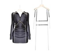 YHEIANJ Supporto per manichino con Forma del Corpo, Supporto per manichino Regolabile per Negozi di Abbigliamento/Fotografia, Appendiabiti per manichino snodabile con scanalature