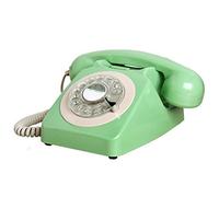 YHEIANJ Telefoni retrò a Disco per Linea Fissa, Telefono con Filo, Telefono Fisso Vecchio Stile con Disco per Arredamento di casa e Ufficio Telefono Fisso