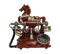 YHEIANJ Telefono con Filo/Telefono retrò con Nuovi telefoni antichi replicati, cornetta telefonica retrò Fissa, Macchina Classica Dorata degli Anni '60 per casa/Ufficio