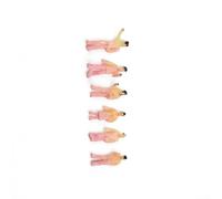 Yhenlovtt 1 200 figure in miniatura della scala 100PCS hanno dipinto la gente per i set del treno e le disposizioni del modello