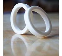 Yhenlovtt 1 paio di forchette di ricambio bianche compatibili con paraolio anteriore, diametro 32 mm, diametro 35 mm