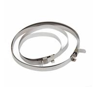 Yhenlovtt 10 pezzi in acciaio inox per giunto giunto CV Boot Clamp Kit con strumento di crimpatura - 5 piccole e 5 grandi bande per la manutenzione della trasmissione dell'auto