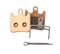 Yhenlovtt 2 pastiglie per freni Metal Tech Hope, Mini pastiglie Plus Tech V3, sinterizzate per freno della bicicletta V2 con il massimo morso iniziale (oro completamente metallico)