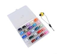 Yhenlovtt 200d Fly Tying e bobina con gancio porta bobina per filo da pesca - filo per bidone corpo esche esche fare nodi 25 rotoli poliestere