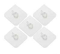 Yhenlovtt 250 robusti ganci da parete per appendere cornici e orologi senza cuciture, capacità di carico 5 kg, realizzati in PVC, adatti per l'uso su superfici lisce come vernice, legno, piastrelle (5