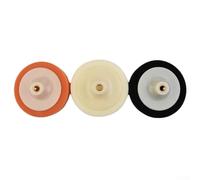 Yhenlovtt 3 pezzi Set Auto Spugna Pad per Buffer Plus Lucidatrice Nero Arancione Taglio Bianco Strumenti di Lucidatura Finitura Schiuma Lucidatura 15x15 Cm